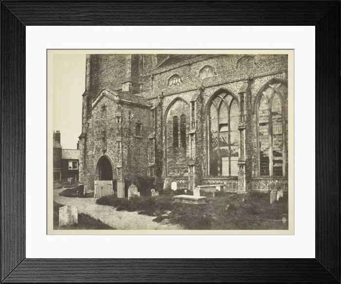 Framed Print : Southside of Cromer Church, c. 1850s. Creator: Benjamin Brecknell Turner Framed Print : Southside of Cromer Church, c. 1850s. Creator: Benjamin Brecknell Turner
