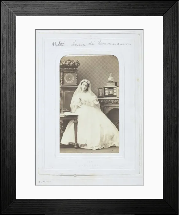 Framed Print : Adelina Patti, 1860-69. Creator: Camille Silvy Framed Print : Adelina Patti, 1860-69. Creator: Camille Silvy