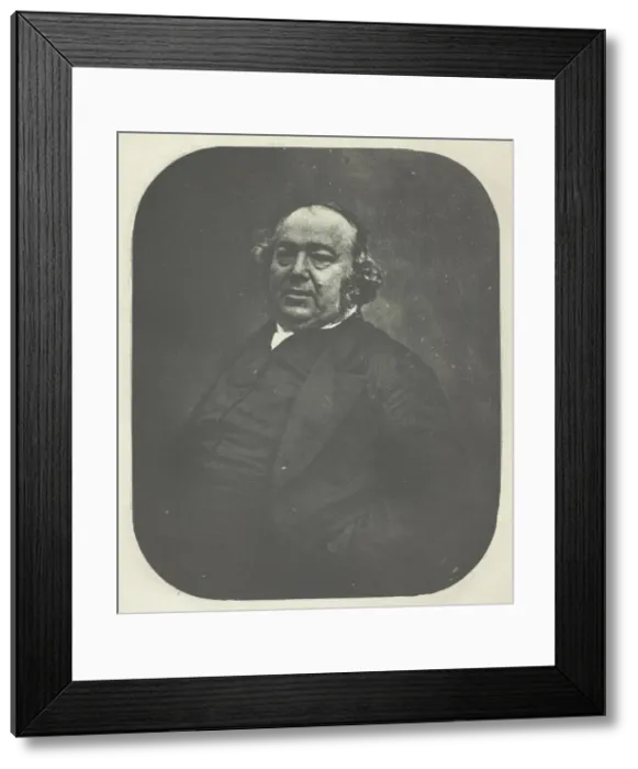 Framed Print : Portrait de Jules Janin d Apres Nadar, c. 1857, printed 1982. Creator: Charles Negre