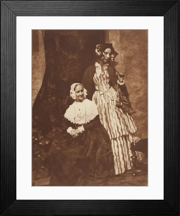 Framed Print : Mrs. Anne Rigby and Lady Elizabeth Eastlake, 1843 / 47, printed c. 1916 Framed Print : Mrs. Anne Rigby and Lady Elizabeth Eastlake, 1843 / 47, printed c. 1916