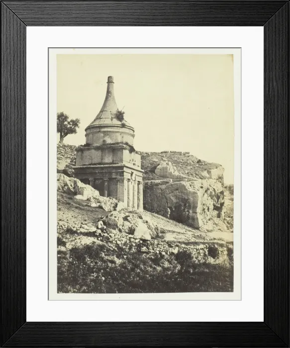 Framed Print : Absaloms Tomb, Jerusalem, 1857. Creator: Francis Frith Framed Print : Absaloms Tomb, Jerusalem, 1857. Creator: Francis Frith
