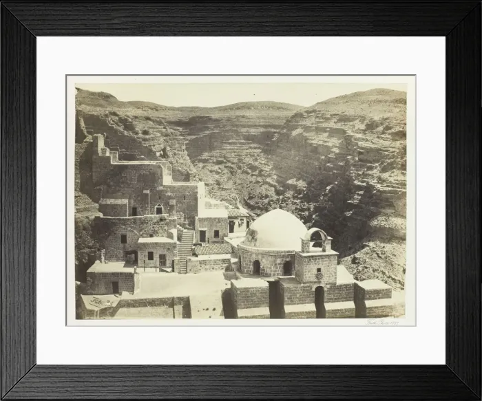 Framed Print : Convent of Mar-Saba, Near Jerusalem, 1857. Creator: Francis Frith Framed Print : Convent of Mar-Saba, Near Jerusalem, 1857. Creator: Francis Frith