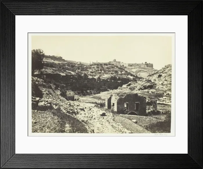 Framed Print : Jerusalem from the Wall of En-Rogel, 1857. Creator: Francis Frith Framed Print : Jerusalem from the Wall of En-Rogel, 1857. Creator: Francis Frith