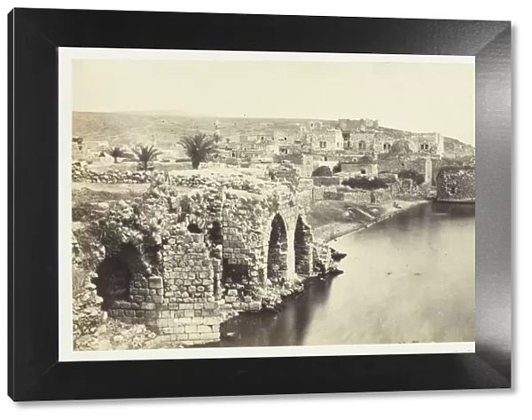 The Town and Lake of Tiberias, from the South, 1857. Creator: Francis Frith