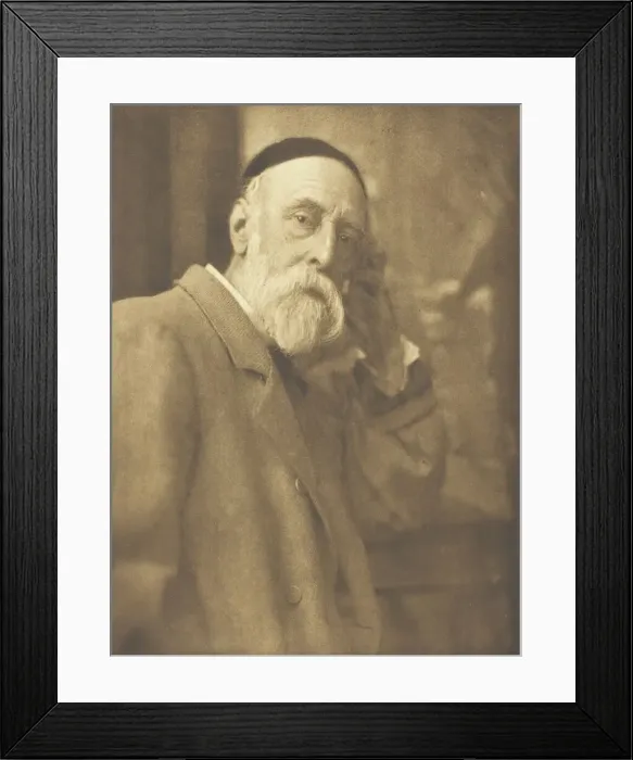 Framed Print : George Frederick Watts, R. A. c. 1893. Creator: Henry Herschel Hay Cameron Framed Print : George Frederick Watts, R. A. c. 1893. Creator: Henry Herschel Hay Cameron