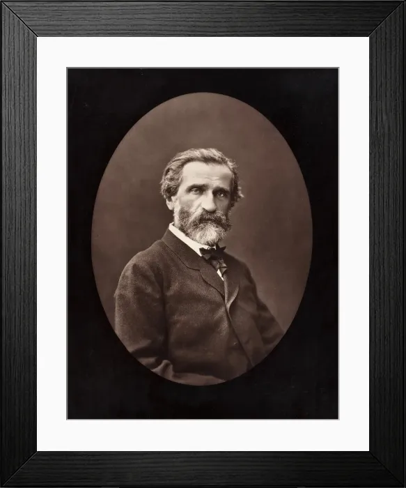 Framed Print : Giuseppe Verdi (Italian composer, 1813-1901), c. 1872. Creator: Ferdinand J. Mulnier Framed Print : Giuseppe Verdi (Italian composer, 1813-1901), c. 1872. Creator: Ferdinand J. Mulnier