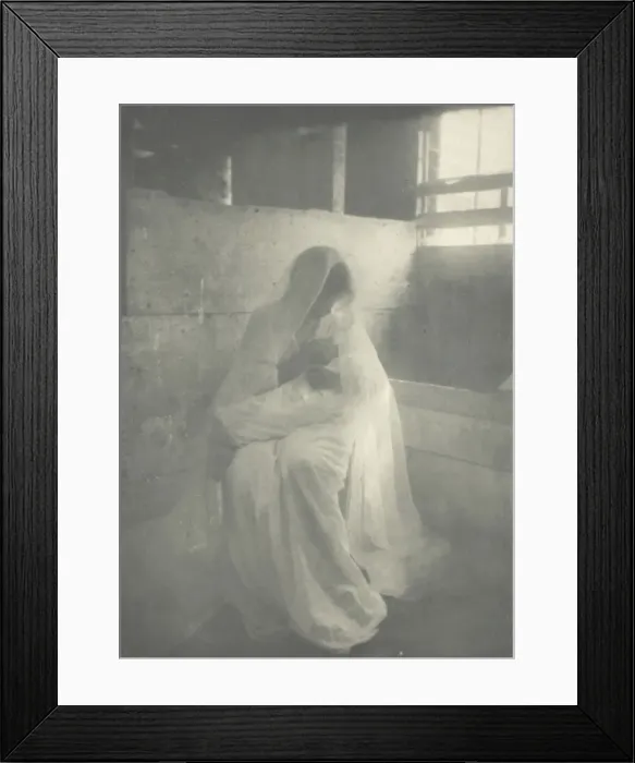 Framed Print : The Manger, 1899. Creator: Gertrude Kasebier Framed Print : The Manger, 1899. Creator: Gertrude Kasebier