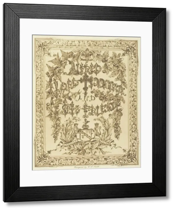 Framed Print : The Frontispiece, c. 1893. Creator: Henry Herschel Hay Cameron Framed Print : The Frontispiece, c. 1893. Creator: Henry Herschel Hay Cameron