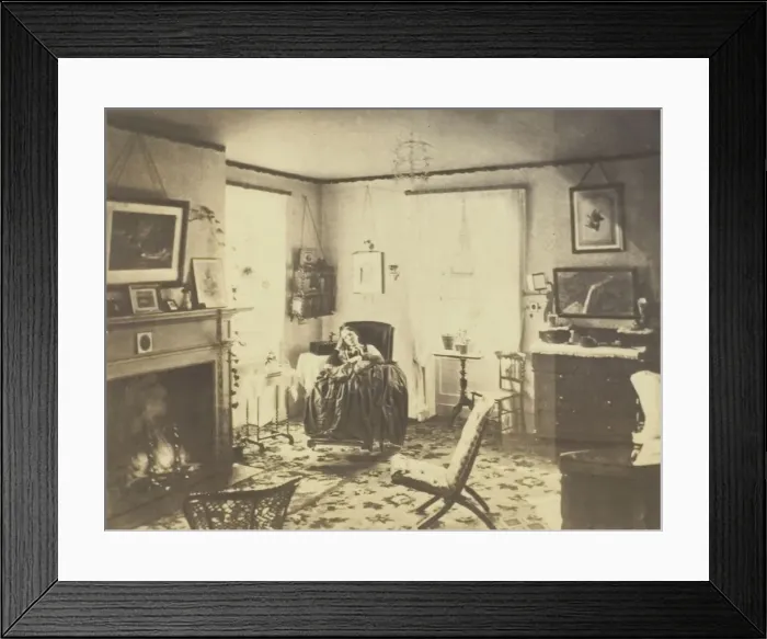 Framed Print : Untitled (Woman in Interior of House), 1846 / 99. Creator: J. C. Spooner Framed Print : Untitled (Woman in Interior of House), 1846 / 99. Creator: J. C. Spooner