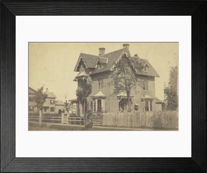Framed Print : Bryan House, 1846 / 99. Creator: J. C. Spooner Framed Print : Bryan House, 1846 / 99. Creator: J. C. Spooner