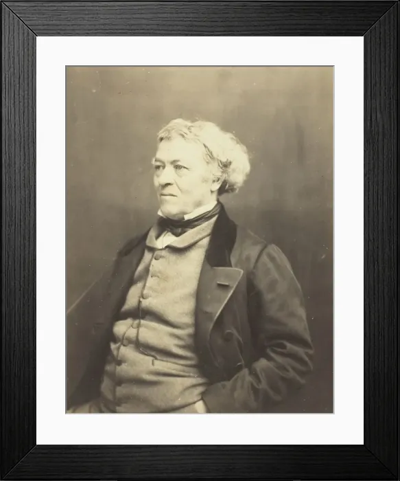 Framed Print : Jean Baptiste Camille Corot, c. 1863. Creator: Etienne Carjat Framed Print : Jean Baptiste Camille Corot, c. 1863. Creator: Etienne Carjat