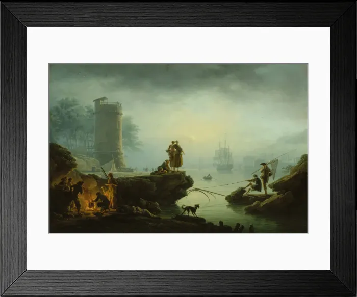 Framed Print : Morning, 1760. Creator: Claude-Joseph Vernet Framed Print : Morning, 1760. Creator: Claude-Joseph Vernet