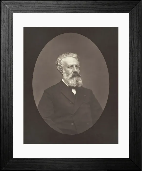 Framed Print : Jules Verne, c. 1876. Creator: Etienne Carjat Framed Print : Jules Verne, c. 1876. Creator: Etienne Carjat