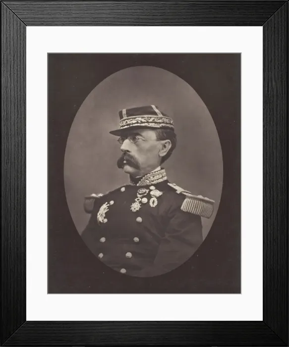 Framed Print : Louis-Leon-Cesar Faidherbe, c. 1876. Creator: Etienne Carjat Framed Print : Louis-Leon-Cesar Faidherbe, c. 1876. Creator: Etienne Carjat