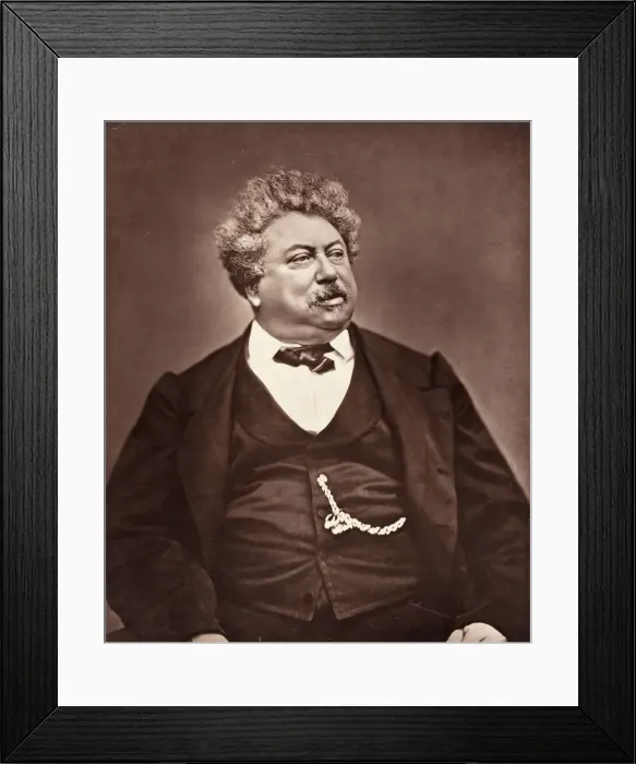 Framed Print : Alexandre Dumas (French novelist and playwright, 1802-1870), c. 1876 Framed Print : Alexandre Dumas (French novelist and playwright, 1802-1870), c. 1876