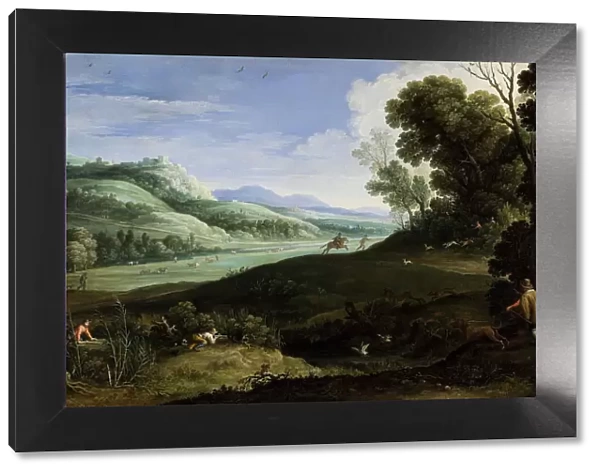 Landscape with Hunters, 1619. Creator: Paul Bril