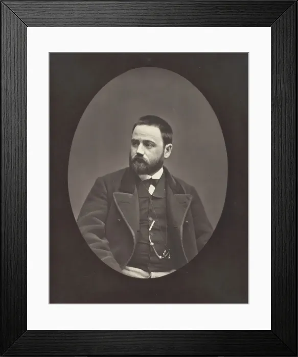 Framed Print : Emile Zola (French novelist, playwright, and journalist, 1840-1902), c. 1876 Framed Print : Emile Zola (French novelist, playwright, and journalist, 1840-1902), c. 1876
