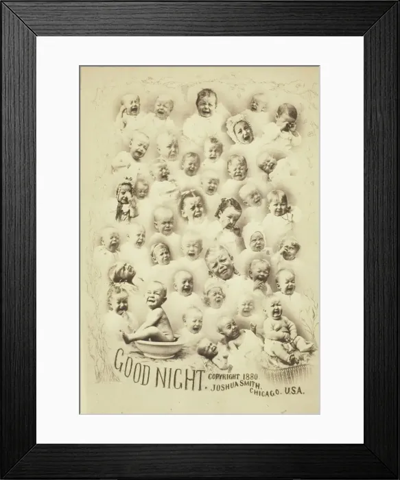 Framed Print : Good Night, c. 1880. Creator: Joshua Smith Framed Print : Good Night, c. 1880. Creator: Joshua Smith