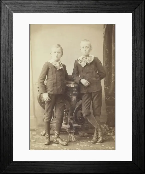 Framed Print : Two Boys, 1870 / 99. Creator: L. W. Felt Framed Print : Two Boys, 1870 / 99. Creator: L. W. Felt
