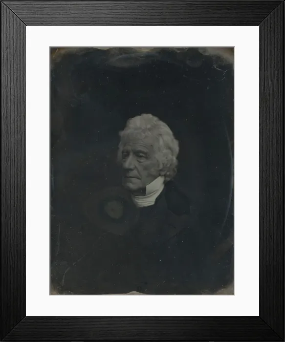 Framed Print : Untitled (Rev. Daniel Sharp, Congregationalist Preacher), 1850 Framed Print : Untitled (Rev. Daniel Sharp, Congregationalist Preacher), 1850