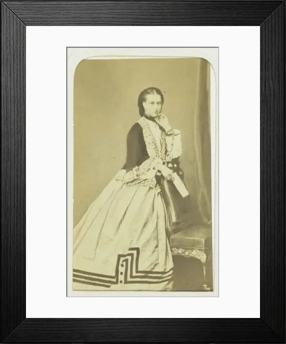 Framed Print : Princess of Wales, 1860-69. Creator: F. Deron Framed Print : Princess of Wales, 1860-69. Creator: F. Deron