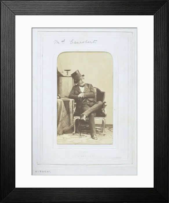 Framed Print : Marshal Canrobert, 1860-69. Creator: Andre-Adolphe-Eugene Disderi Framed Print : Marshal Canrobert, 1860-69. Creator: Andre-Adolphe-Eugene Disderi