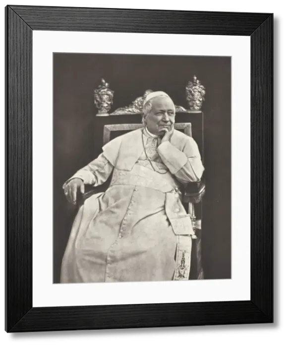 Framed Print : Pie IX, c. 1876. Creator: Ludovico Tuminello Framed Print : Pie IX, c. 1876. Creator: Ludovico Tuminello