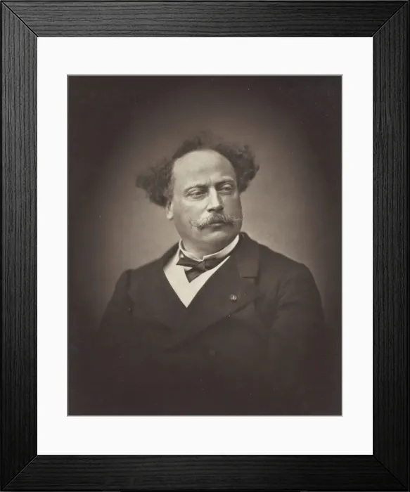 Framed Print : Alexandre Dumas, fils (French novelist and playwright, 1824-1895), 1875 / 76 Framed Print : Alexandre Dumas, fils (French novelist and playwright, 1824-1895), 1875 / 76