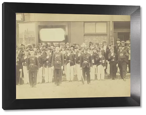 Untitled (Group Portrait of Men in Uniform), 1850  /  1899. Creator: Harry W. Brown