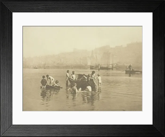 Framed Print : Water Rats, 1886, printed July 1991. Creator: Frank Meadow Sutcliffe Framed Print : Water Rats, 1886, printed July 1991. Creator: Frank Meadow Sutcliffe