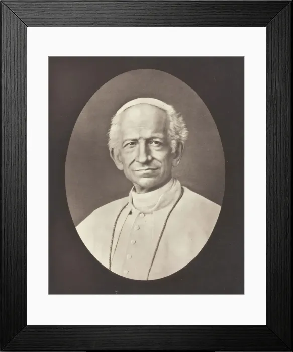 Framed Print : Leon XIII, 1875 / 79. Creator: Goupil and Co Framed Print : Leon XIII, 1875 / 79. Creator: Goupil and Co