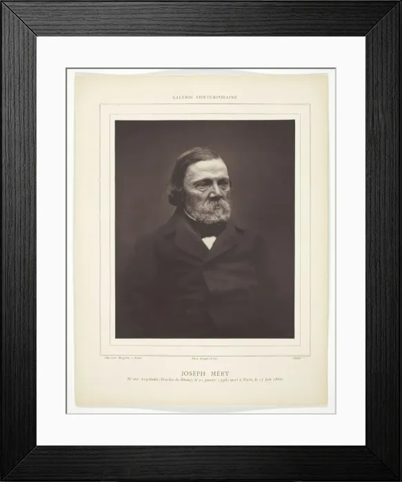 Framed Print : Joseph Mery, c. 1876 / 84. Creator: Unknown Framed Print : Joseph Mery, c. 1876 / 84. Creator: Unknown