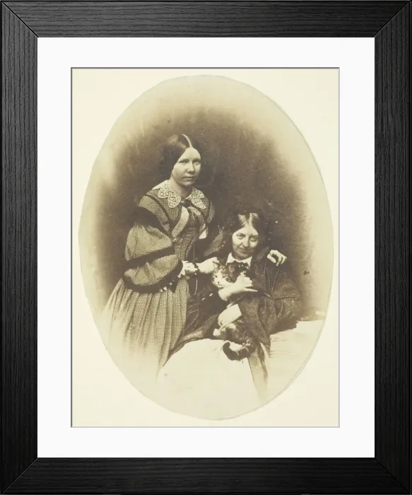 Framed Print : Mrs. Craik Holding Cat, c. 1858. Creators: Unknown, Benjamin Mulock Framed Print : Mrs. Craik Holding Cat, c. 1858. Creators: Unknown, Benjamin Mulock