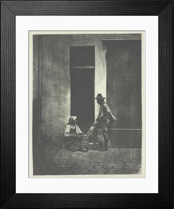 Framed Print : Pifferaro debout et paysanne Italienne assise... 21 Quai Bourbon, c. 1855, printed 1982 Framed Print : Pifferaro debout et paysanne Italienne assise... 21 Quai Bourbon, c. 1855, printed 1982