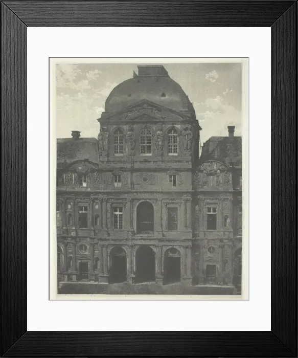 Framed Print : Paris: Pavillon de l Horloge, the Louvre, c. 1855, printed 1982 Framed Print : Paris: Pavillon de l Horloge, the Louvre, c. 1855, printed 1982