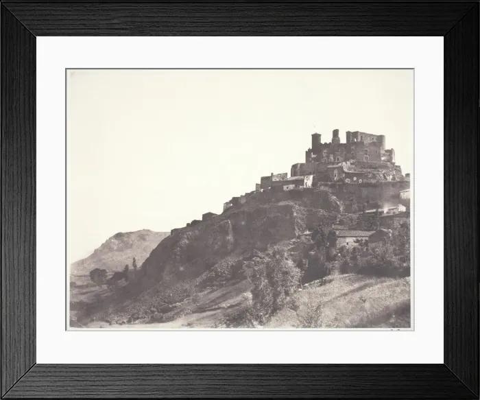 Framed Print : Chateau de Murol en Auvergne, 1852, printed 1978. Creator: Edouard Baldus Framed Print : Chateau de Murol en Auvergne, 1852, printed 1978. Creator: Edouard Baldus