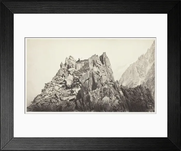 Framed Print : Savoie 49, Cabane des Grands-Mulets, c. 1861. Creator: Auguste-Rosalie Bisson Framed Print : Savoie 49, Cabane des Grands-Mulets, c. 1861. Creator: Auguste-Rosalie Bisson