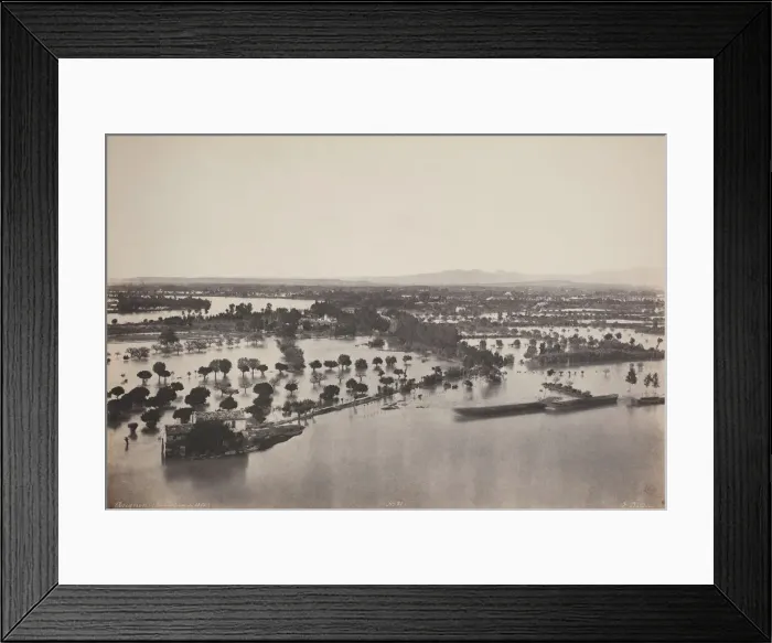 Framed Print : Avignon (Flood of 1856) (Avignon [Inondation de 1856]), 1856. Creator: Edouard Baldus