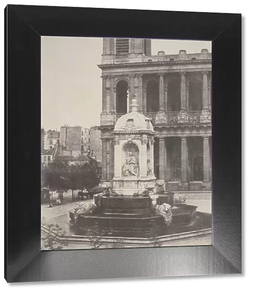 Fountain at St. Sulpice, 1851. Creator: Charles Marville