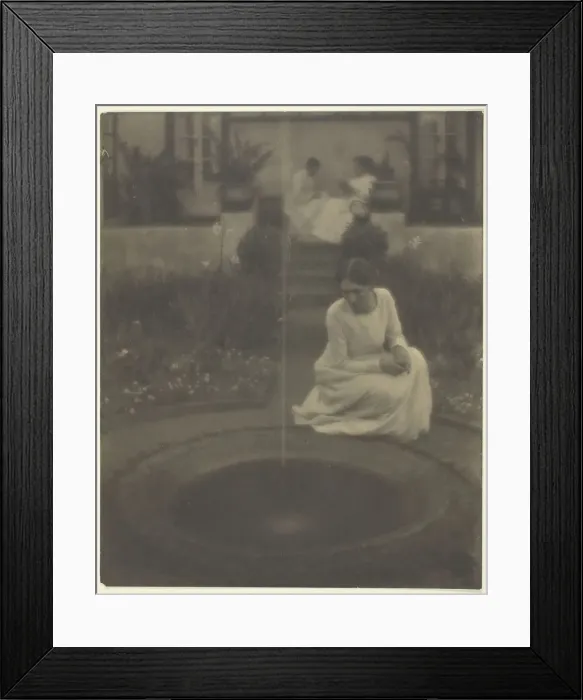 Framed Print : The Fountain, 1905 / 1906. Creator: Clarence H White Framed Print : The Fountain, 1905 / 1906. Creator: Clarence H White