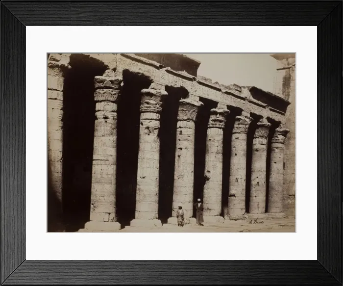 Framed Print : Temple, Egypt, c. 1870s. Creator: Antonio Beato Framed Print : Temple, Egypt, c. 1870s. Creator: Antonio Beato