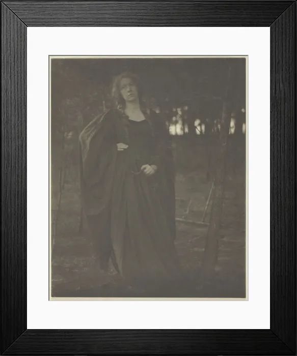 Framed Print : Untitled [woman in the woods], 1901  /  05. Creator: Clarence H White