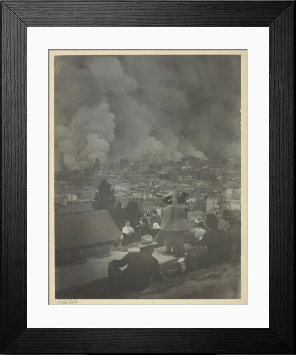 Framed Print : San Francisco Earthquake, April 1906. Creator: Arnold Genthe Framed Print : San Francisco Earthquake, April 1906. Creator: Arnold Genthe