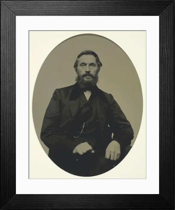 Framed Print : Untitled (Portrait of a Man), 1850-1900. Creator: Unknown Framed Print : Untitled (Portrait of a Man), 1850-1900. Creator: Unknown