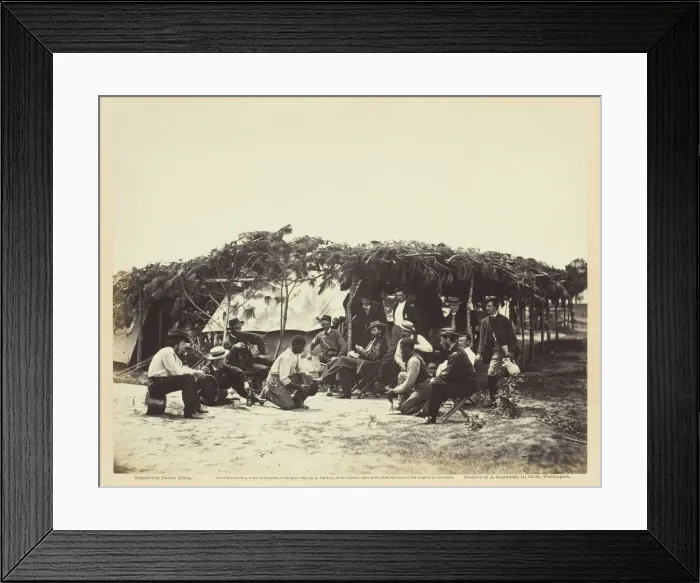 Framed Print : A Fancy Group, in Front of Petersburg, August 1864. Creator: David Knox Framed Print : A Fancy Group, in Front of Petersburg, August 1864. Creator: David Knox