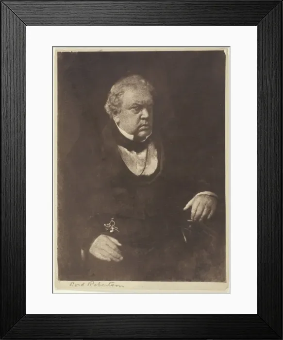 Framed Print : Lord Robertson, 1843 / 46, printed 1890 / 1900. Creators: David Octavius Hill, Robert Adamson Framed Print : Lord Robertson, 1843 / 46, printed 1890 / 1900. Creators: David Octavius Hill, Robert Adamson