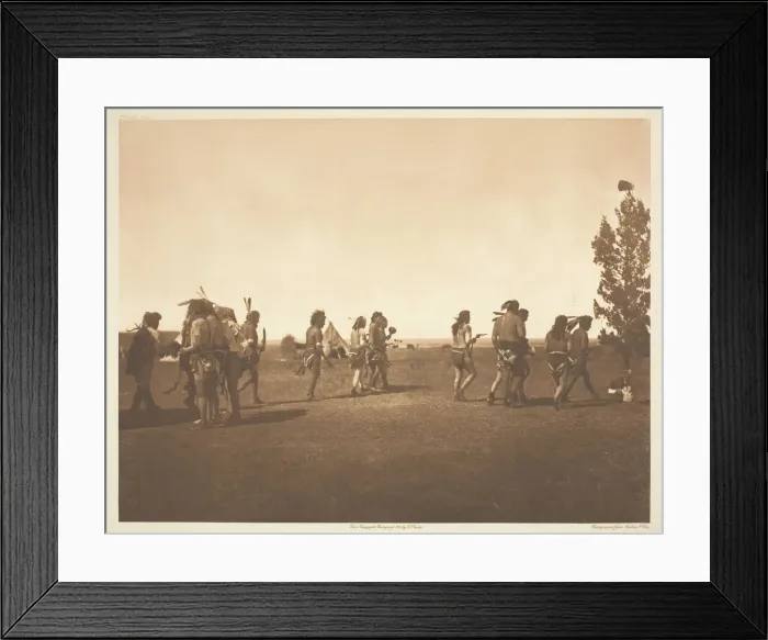 Framed Print : Arikara Medicine Ceremony - Dance of the Fraternity, 1908. Creator: Edward Sheriff Curtis Framed Print : Arikara Medicine Ceremony - Dance of the Fraternity, 1908. Creator: Edward Sheriff Curtis