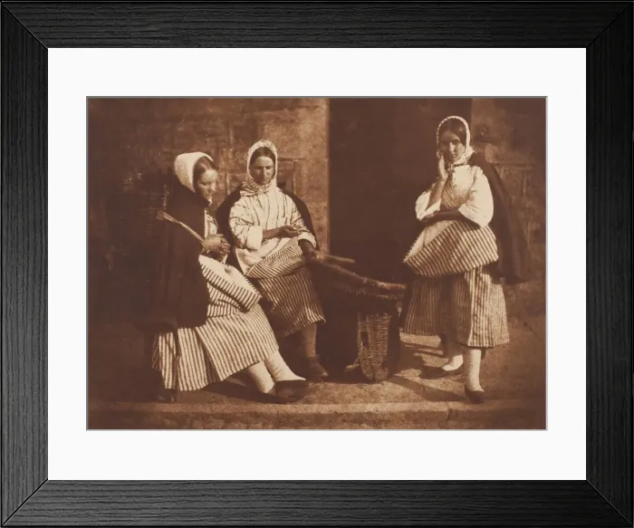 Framed Print : Mrs. Logan and Two Unknown Women, Newhaven, 1843 / 47, printed c. 1916 Framed Print : Mrs. Logan and Two Unknown Women, Newhaven, 1843 / 47, printed c. 1916
