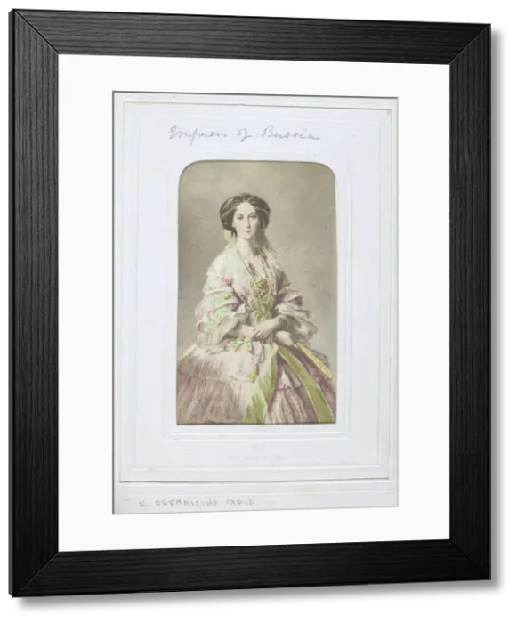 Framed Print : Empress of Russia, 1860-69. Creator: Emile Desmaisons Framed Print : Empress of Russia, 1860-69. Creator: Emile Desmaisons