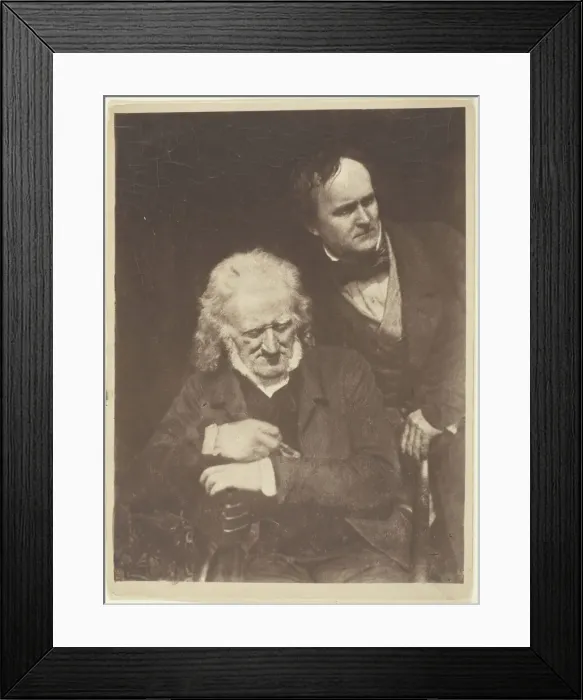 Framed Print : Portrait of Two Men (John Henning and Alexander Handyside Ritchie), c Framed Print : Portrait of Two Men (John Henning and Alexander Handyside Ritchie), c